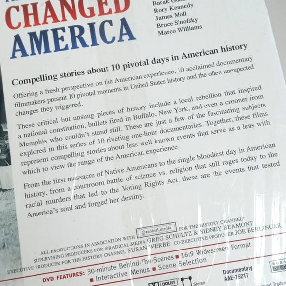 DVD 10 Days That Unexpectedly Changed America History Channel DVD 3 DVD Set New - Picture 3 of 9